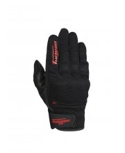 Black/Red Furygan Jet D3O Lady Motorcycle Gloves at JTS Biker Clothing